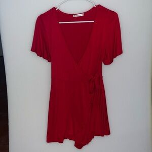 Red Tie Romper